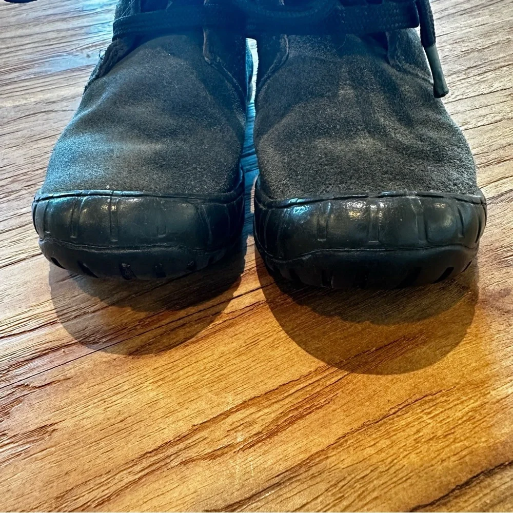 Umi Toddler Boys‎ Army Green Suede Leather Lace Up Rubber Toe Boots Booties 8.5